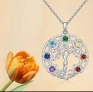 7 Chakra Tree of Life Pendant: Balance Feminine Energy & Enhance Yoga Practice